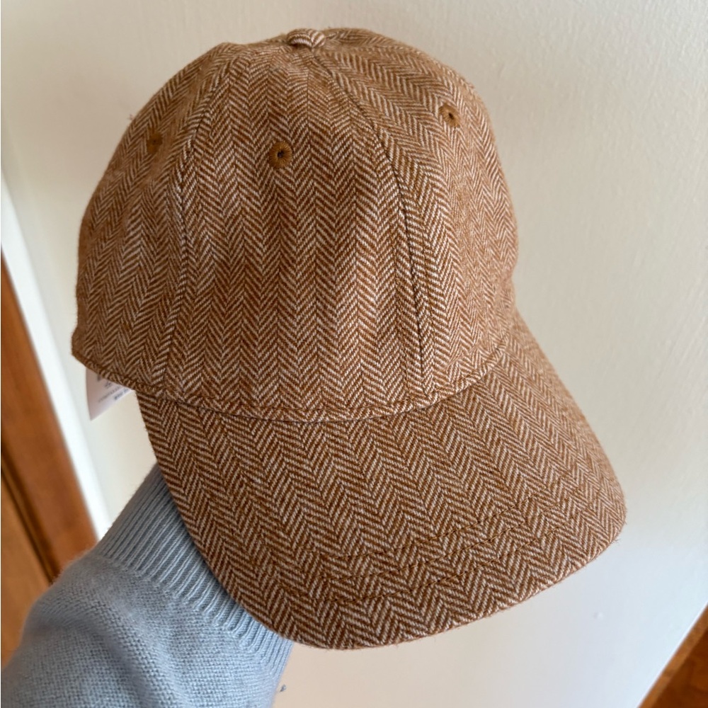 J. Crew Factory Tan Herringbone Hat